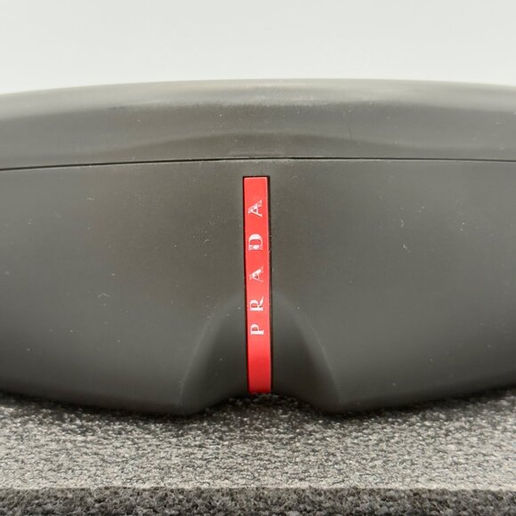 Prada Linea Rossa PS 01XS DG002G Black Sunglasses Polarized Dark Grey Lens READ - Picture 11 of 13